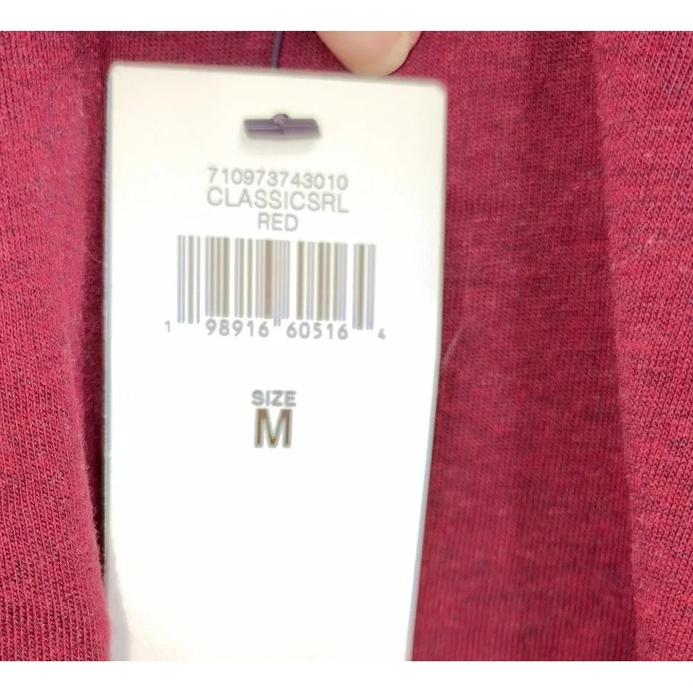 Polo Ralph Lauren Hoodie Shirt‎ Mens Medium Long Sleeve Pullover Burgundy New